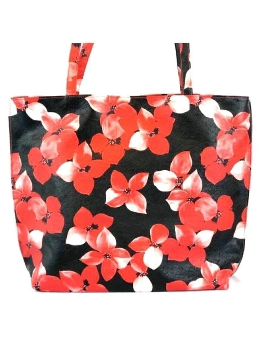 Black and Red Floral Nylon